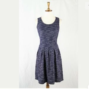 Ann Taylor LOFT Tweed Knit Stretch Fit Flare Dress